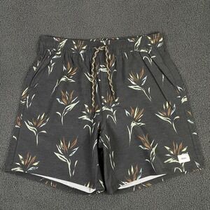 Katin Moco Volley Swim Shorts Mens Small Floral Mesh Lined Trunks Beach Surf